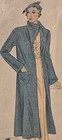 Vtg Simplicity Pattern 1418  Day Dress And Long Coat  Ca  1934  Used  Bust 40 