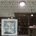 Decorative Fancy Tiles embossed Ceiling Panels for Saloon Pl07 Bluish Gold 10pcs