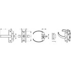 Sea-dog Line 221610-1 Stainless Steel Door Handle latch Passage 221610-1