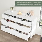 Modern 6 Drawer Dresser Bedroom Furniture Chest Of Double Drawers Cabinet New