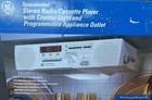 Vintage 90   s Ge 7-4287 Spacemaker Stereo Radio Cassette Player Under Cabinet Nob