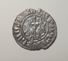 1198-1219 Cilician Armenia - Levon I - Silver Tram Ar Lion Coin 