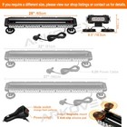25in Led Strobe Light Bar Double Side Flashing High Emergency Warning Light