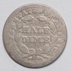 1843 Seated Liberty Half Dime