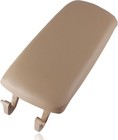 Leather Armrest Center Console Lid Cover Compatible With A4 S4 A6-beige-5cm
