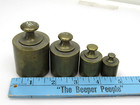 Antique Brass Apothecary Weights 16 8 4 2 Oz 16oz 8oz 4oz 2oz