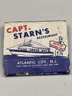 Vintage Matchbook Cover  Capt  Starn   s Restaurant  Atlantic City  Nj  Gmg