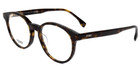 Brand New Fendi Fe 50031i 052 Havana-gold Round Authentic Eyeglasses Frame 50-18