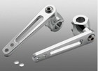 Rivco Products Adjustable Highway Peg Mounts - 1  - Chrome Gl18004