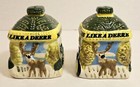 Gibson John Deere Salt   Pepper Shaker Set Tractor And Deer Ceramic 
