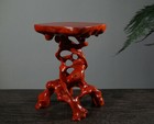 Stand Display Red Hard Wood China Rosewood Root Carving Wooden Bonsai Base