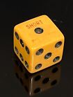 Rare Old Butterscotch Bakelite  short Subjects  Gaming  1  Dice 123123 