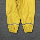 Hanna Andersson Rain Pants Kids 5 Yellow Waterproof Elastic Waist Reflective