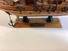 Vintage Mayflower Wooden Ship Model Nautical Decor With Nameplate 9-1 2  Tall