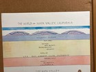 Vintage 1980s Napa Valley Wine Poster Print By Jerry White 20x28    Rare Htf  