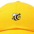 Dalix Bumble Bee Baseball Cap Dad Hat Embroidered Womens Girls One Size Gold
