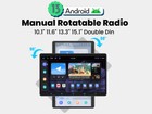 Joying Double Din Rotating Screen Car Stereo With Android 13 0 Bluetooth 8 128gb