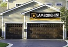 Lamborghini Car Logo Flag Banner 2x8 Ft Racing Car Garage Wall Decor Sign New Us