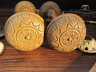 Antique Eastlake Brass Bronze Door Knob Set Victorian  Salvage Restoration