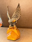 9    Majestic Wooden Handmade American Eagle Statue Figurine Sculpture Hand Carved