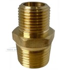 5pc Brass Pipe Reducer Nipple Fitting 1 2  Npt X 3 8  Npt Male Adapter Increaser