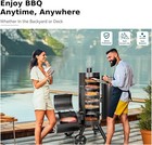 Extra Large Bbq Smoker Vertical Charcoal Smoker Grill Bbq Gill With Smoker Box