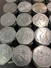   25 Great British Pounds  50 X Uk Vintage 50 Pence Coins  1969-1994 Type 