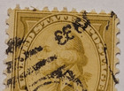 U s  Postage   George Washington   8   Yellow Stamp   Posted used   C 1932