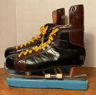 Vintage Hockey Ice Skates Kovopol Tornado Czech Size 46  Mens Blueline 88 2 Tone