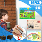 Magnetic Squares With 3m Adhesive Backing 96 Pcs Each 3 4  X 3 4   self Stick   
