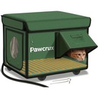 Outdoor Insulated Heated Cat House Heated Cat Bed Kitty Shelter Cat Heating Pad