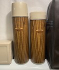 Vintage Thermos Picnic Set 2 Metal Thermos Sandwich Box Carry Case Rare