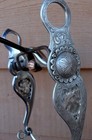 Filagree Cheek Sterling Overlay Vintage Horse Show Bit