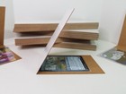 100 Count 3  X 4 5  Cardboard Sleeves Folded Flat Mailers For Tcg   Sports Cards