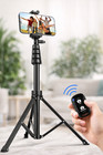 67    Lightweight Phone Tripod W remote  Adjustable Perfect For Vlogging  selfies