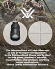 Vortex Optics Diamondback 4-12x40 Riflescope Dead-hold Bdc W Rings Med And Hat