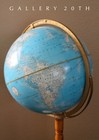Superb  Mcm Articulating Floor Globe  World Vtg Map Library Decor Atomic
