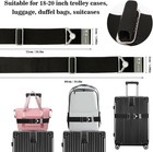 2 Pack   2-in-1 Luggage Straps Travel Belt Luggage Straps Add A Bag Adjustable S