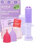 2 Menstrual Cups And Applicator Bundle - No Metals Or Toxins - 100  Medical-g   