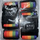 2 Luggage Suitcase Straps Baggage Backpack Bag Rainbow Color Belt Adjustable New