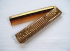 Unique Vintage Whiting   Davis Style Gold-tone Mesh Pocket Purse Folding Comb