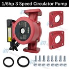 3 Speed Circulating Pump 1 6hp Use W outdoor Furnaces hot Water Heat solar 115v