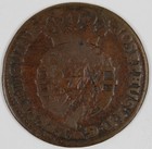  1763  Angola-portugal  colony  1 2 Macuta W  Countermark -crowned Arms -nice-