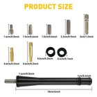 For Toyota Tacoma 1995-2016 4  Short Black Aluminum Antenna Mast Am fm Plug Play