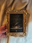 Original Oil Painting Framed Full Moon Ocean Landscape Impressionism Art
