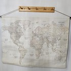 Sepia Toned World Map Tapestry Read Details