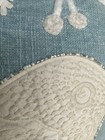 Elie Tahari Home Accent  Decorative Pillow  Artsy  18    Square   Bird Rhinestone