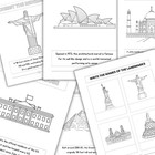Famous World Landmarks Coloring   Activity Book For Kids   Printable