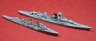 Vintage Old German Plastic Navy Ship Wiking Model Prinz Eugen K-kreuzer Set 2pcs