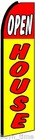Open House Flutter Flag King Size Feather Swooper Tall Advertising Banner Sign